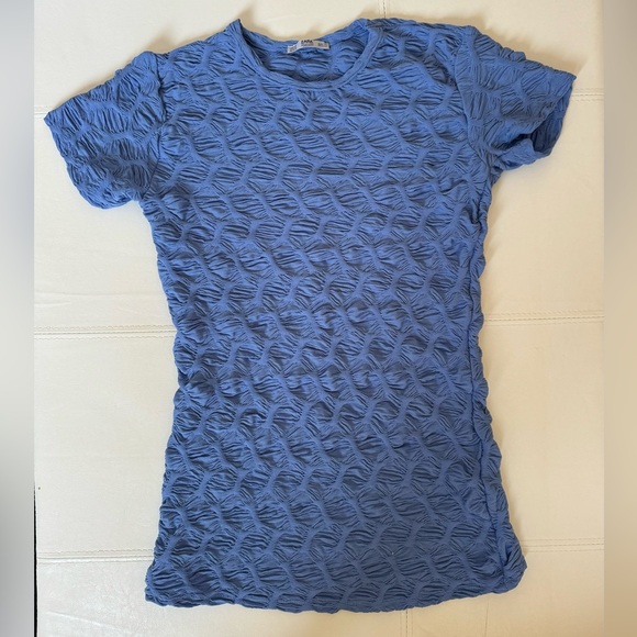 Zara Basic Blue Top - Picture 1 of 3